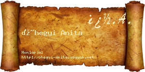 Óhegyi Anita névjegykártya